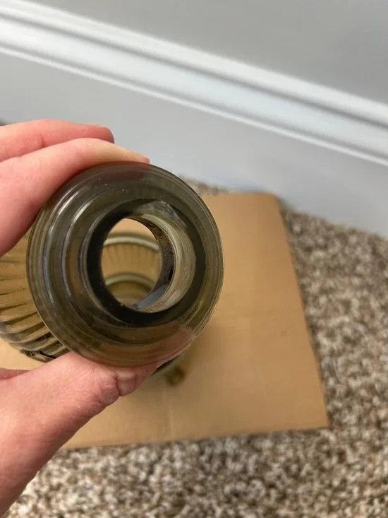 Viking Vintage Glass Pot Belly Stove Fairy Lamp Gray - Picture 5 of 12